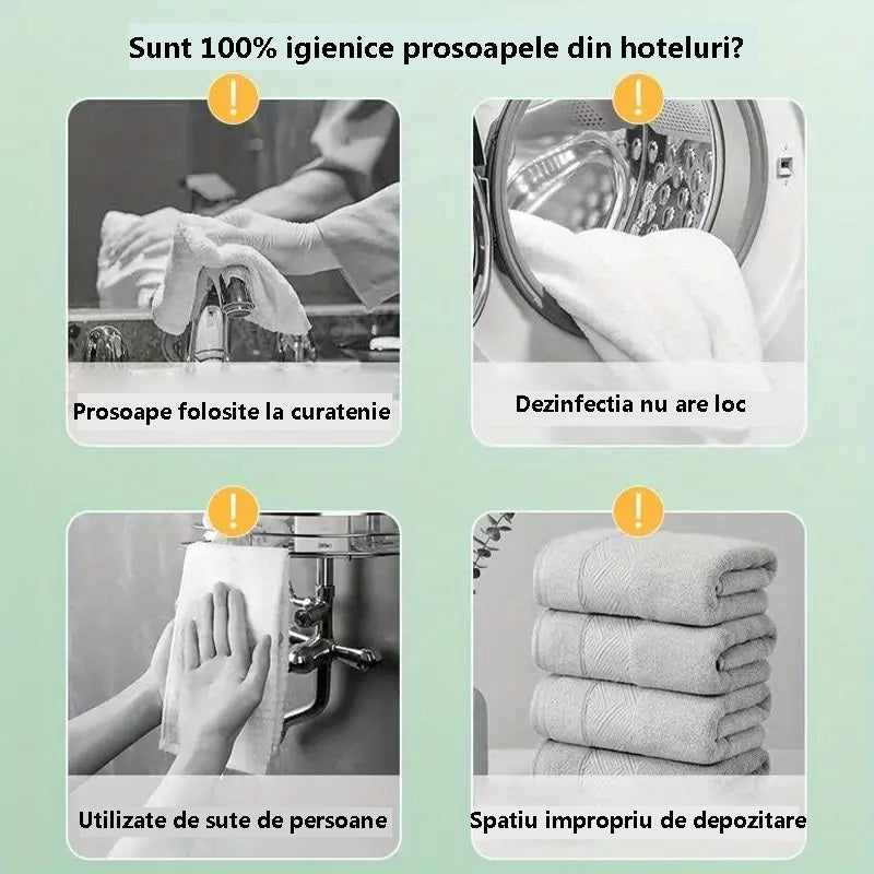 Prosop comprimat, biodegradabil, cu uscare rapida, 70x100 cm, set 3 buc