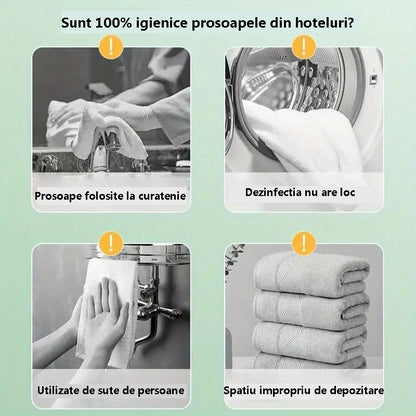 Prosop comprimat, biodegradabil, cu uscare rapida, 70x100 cm, set 3 buc